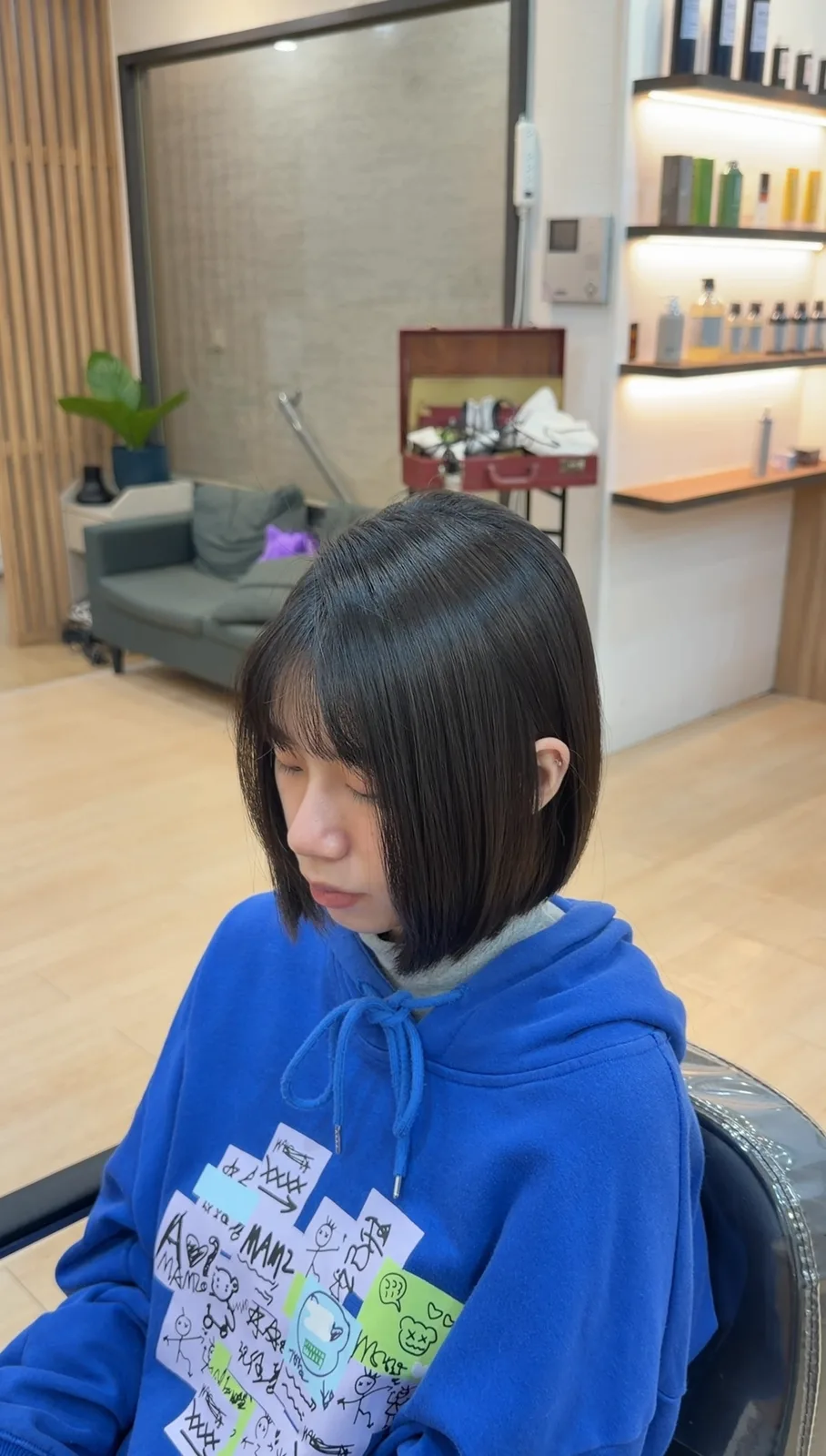 保留適當厚重感的短髮